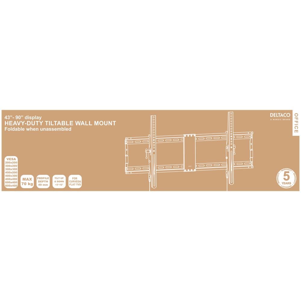 Office, Pieghevole Inclinabile Per Carichi Pesanti, 43 ""-90"", 70 Kg, 200x200-800x4 - Foto 16