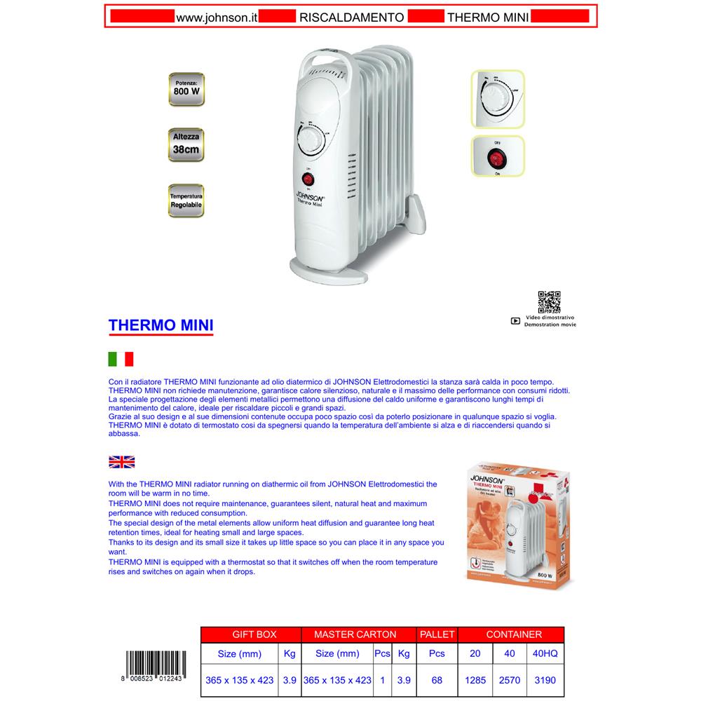 Mini Radiatore Calorifero A Olio 7 Elementi 800w - Foto 2