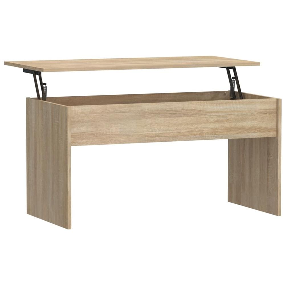 Tavolino Rovere Sonoma 102x50,5x52,5 Cm In Legno Multistrato - Foto 2