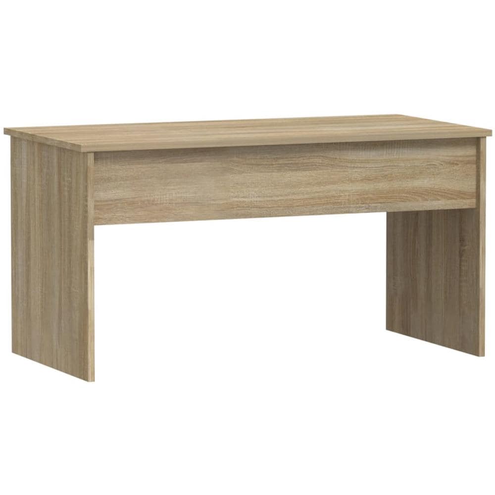 Tavolino Rovere Sonoma 102x50,5x52,5 Cm In Legno Multistrato - Foto 3