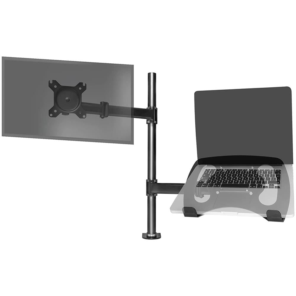 Dm25l1x1 Supporto Monitor Da Scrivania Con Morsetto E Piattaforma Per Pc Portatile - Braccio Porta Monitor Inclinabile Ed Orientabile - Compatibilità Universale Con Schermi Tv Vesa 100*100 - Foto 1