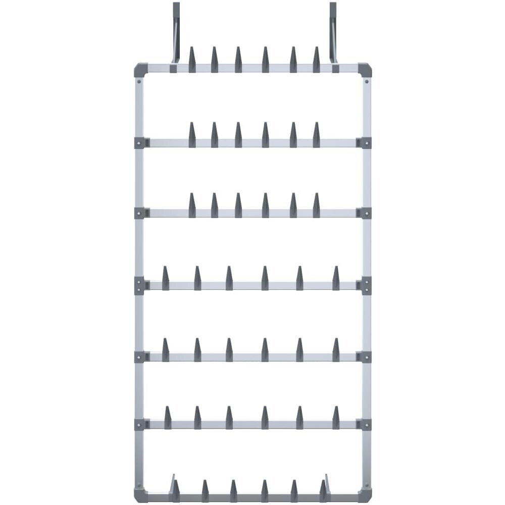 Scarpiera Pensile Argento 66x13x139 Cm - Foto 3