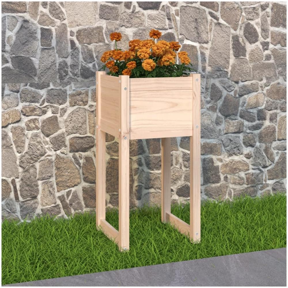 Fioriera 40x40x81 cm in Legno Massello di Pino - Foto 1