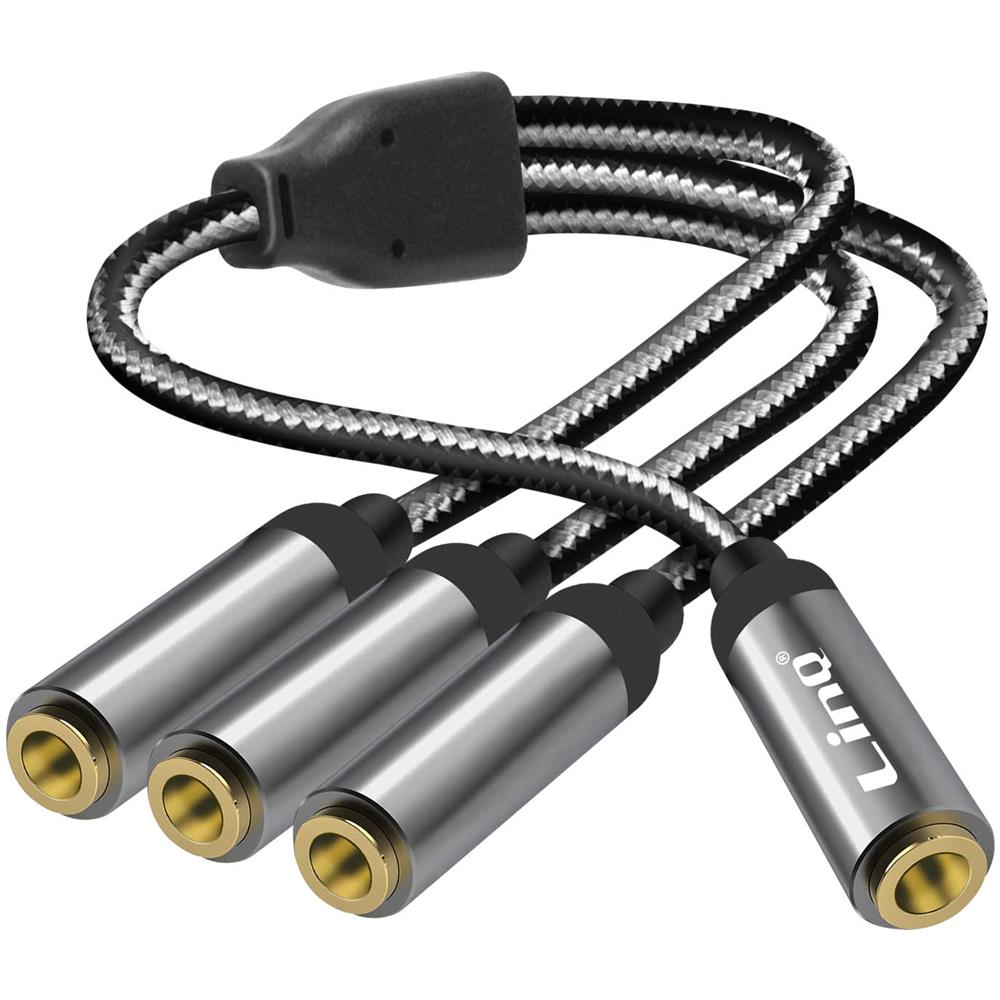 Adattatore Splitter Audio Da Jack 3,5 Mm Femmina A 3x 3,5 Mm Femmina - Foto 1