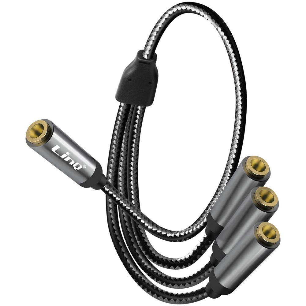 Adattatore Splitter Audio Da Jack 3,5 Mm Femmina A 3x 3,5 Mm Femmina - Foto 2