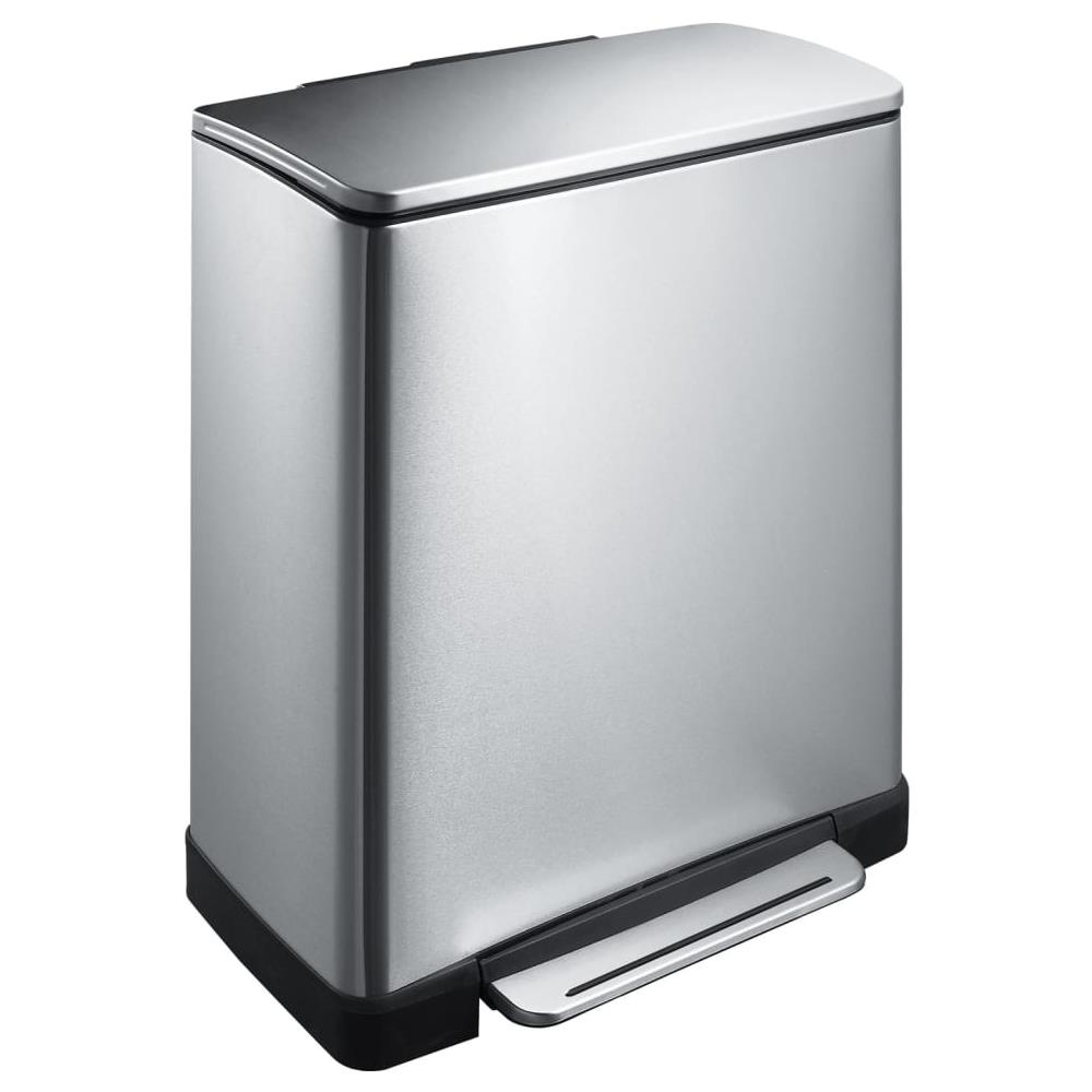 Pattumiera A Pedale E-cube 50 L Argento Opaco - Foto 2