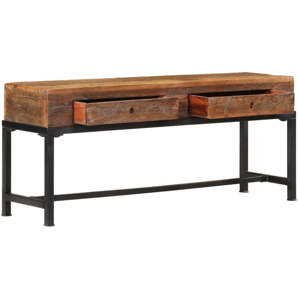 Mobile Porta Tv 110x30x46 In Legno Massello Di Recupero - Foto 2