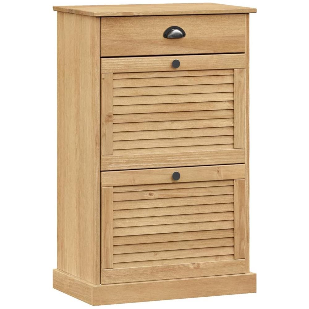 Scarpiera Vigo 60x35x96 Cm In Legno Massello Di Pino - Foto 1
