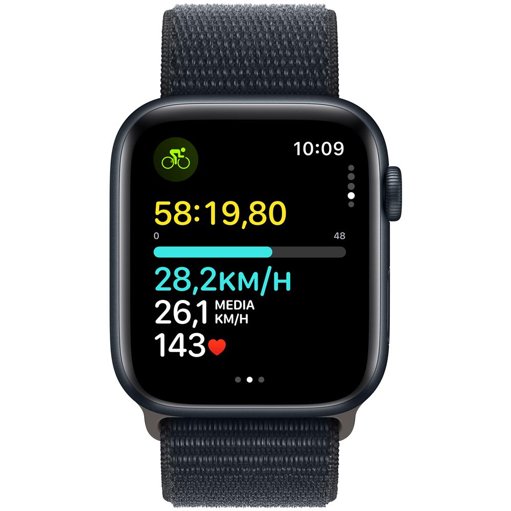 Watch SE GPS + Cellular Cassa 44mm in Alluminio Mezzanotte con Cinturino Sport Loop Mezzanotte - Foto 4