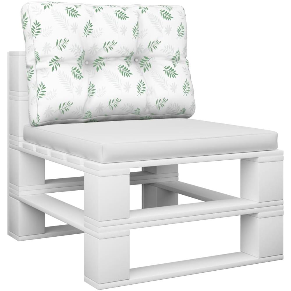 Cuscino Per Pallet Con Motivo A Foglie 50x40x12 Cm In Tessuto - Foto 3