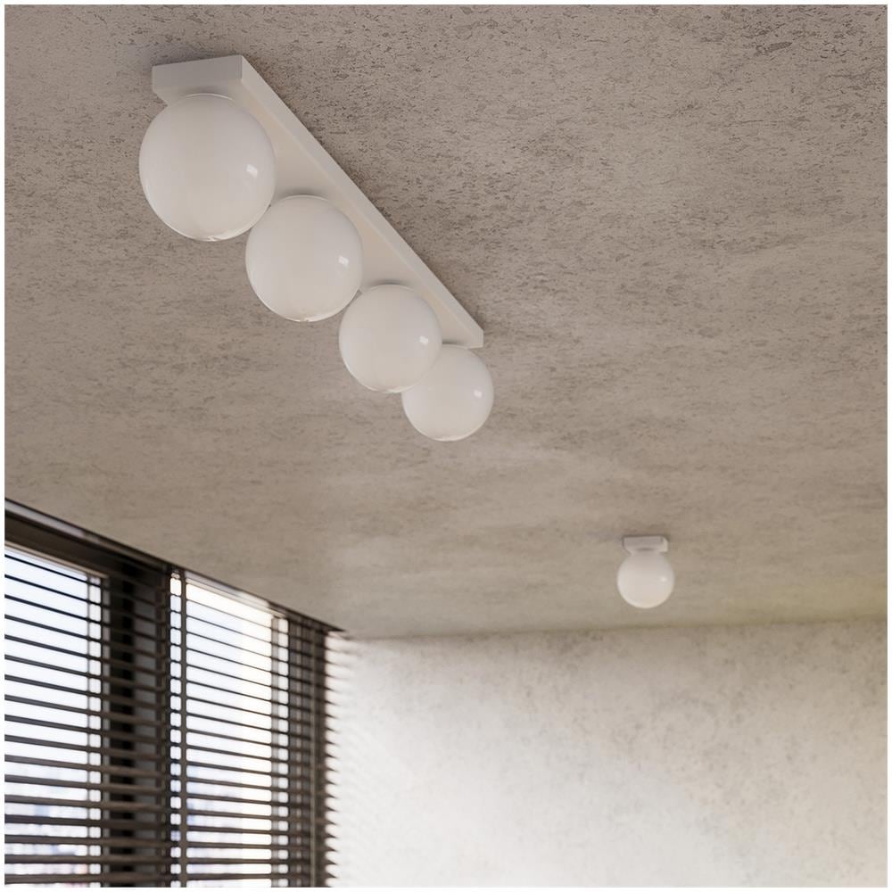 Lampada Da Soffitto Yoli 1 Bianco Sl. 1146 - Moderno Lampade Da Soffitto Bianco 14.5x12x12 Cm - Foto 1