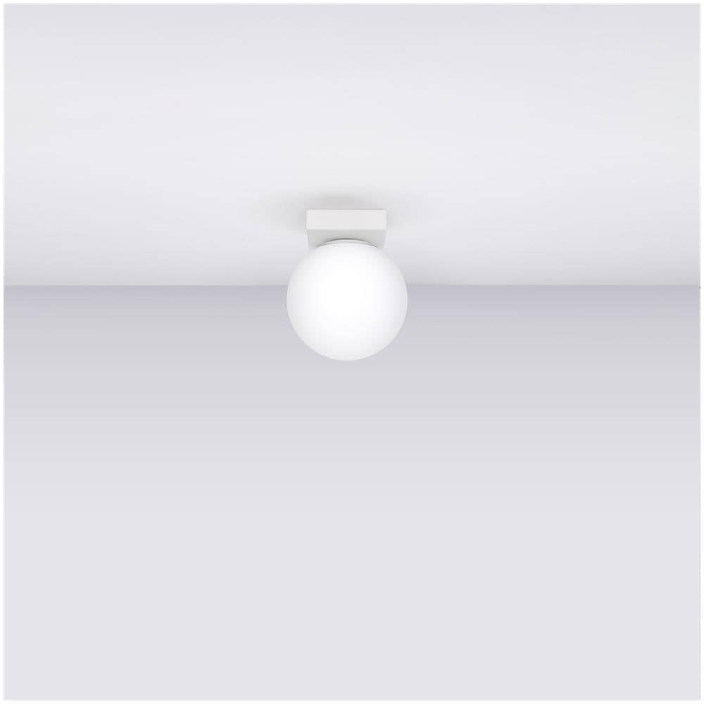 Lampada Da Soffitto Yoli 1 Bianco Sl. 1146 - Moderno Lampade Da Soffitto Bianco 14.5x12x12 Cm - Foto 2