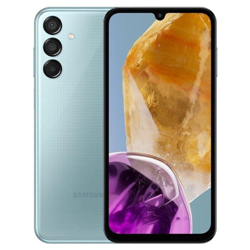 Galaxy M15 5G 128GB 4GB Ram Display 6.5" AMOLED Dual Sim Slot Micro SD Fotocamera 50 Mpx Android 14 6000 mAh Light Blue Europa - Foto 1