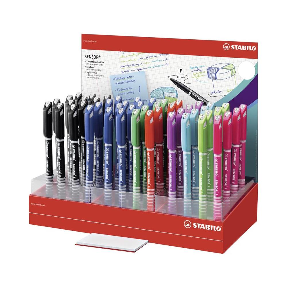 SENSOR F - Fineliner con punta ammortizzata - Tratto Fine (0,3 mm) - Display con 48 fineliner - Foto 1
