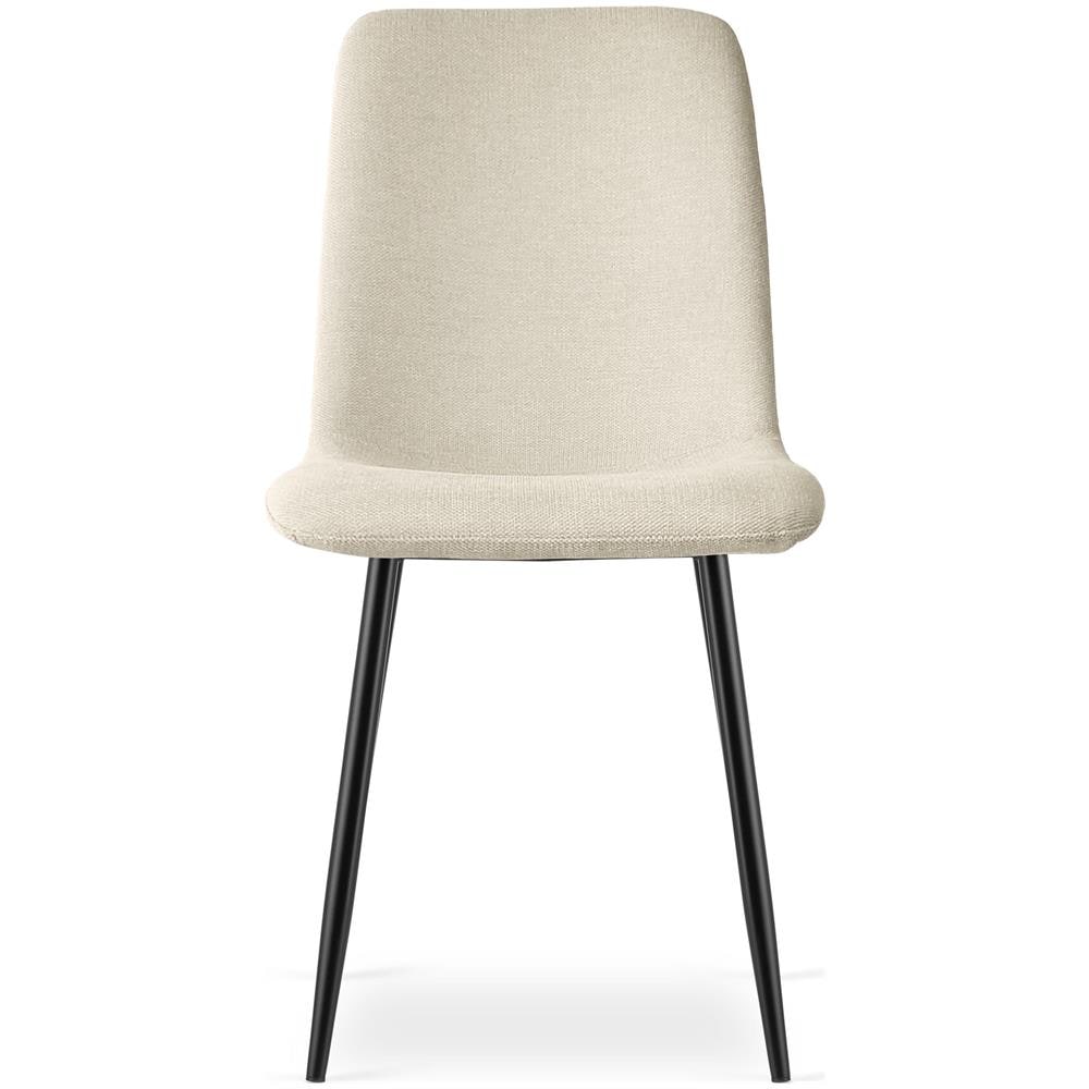 Poltrona imbottita per soggiorno RIFT - Gambe beige /nere - Foto 2