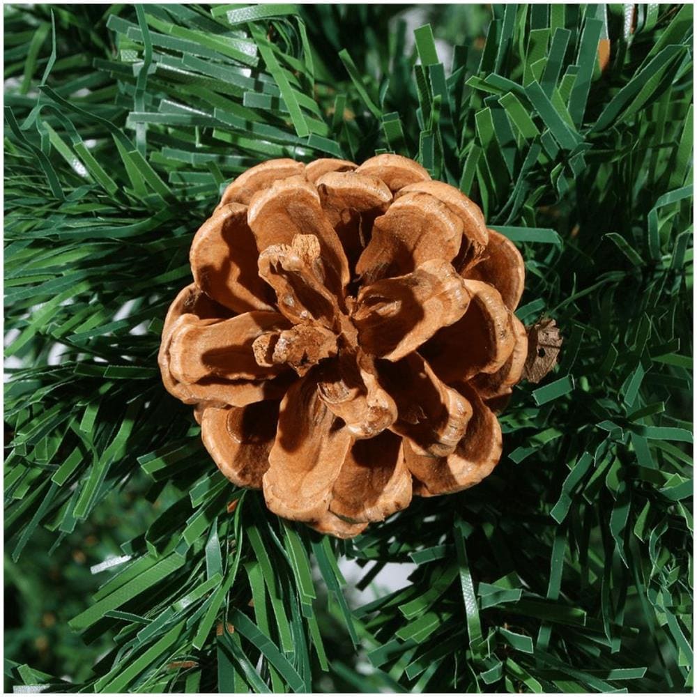 Albero di Natale Artificiale con Pigne 210 cm - Foto 2