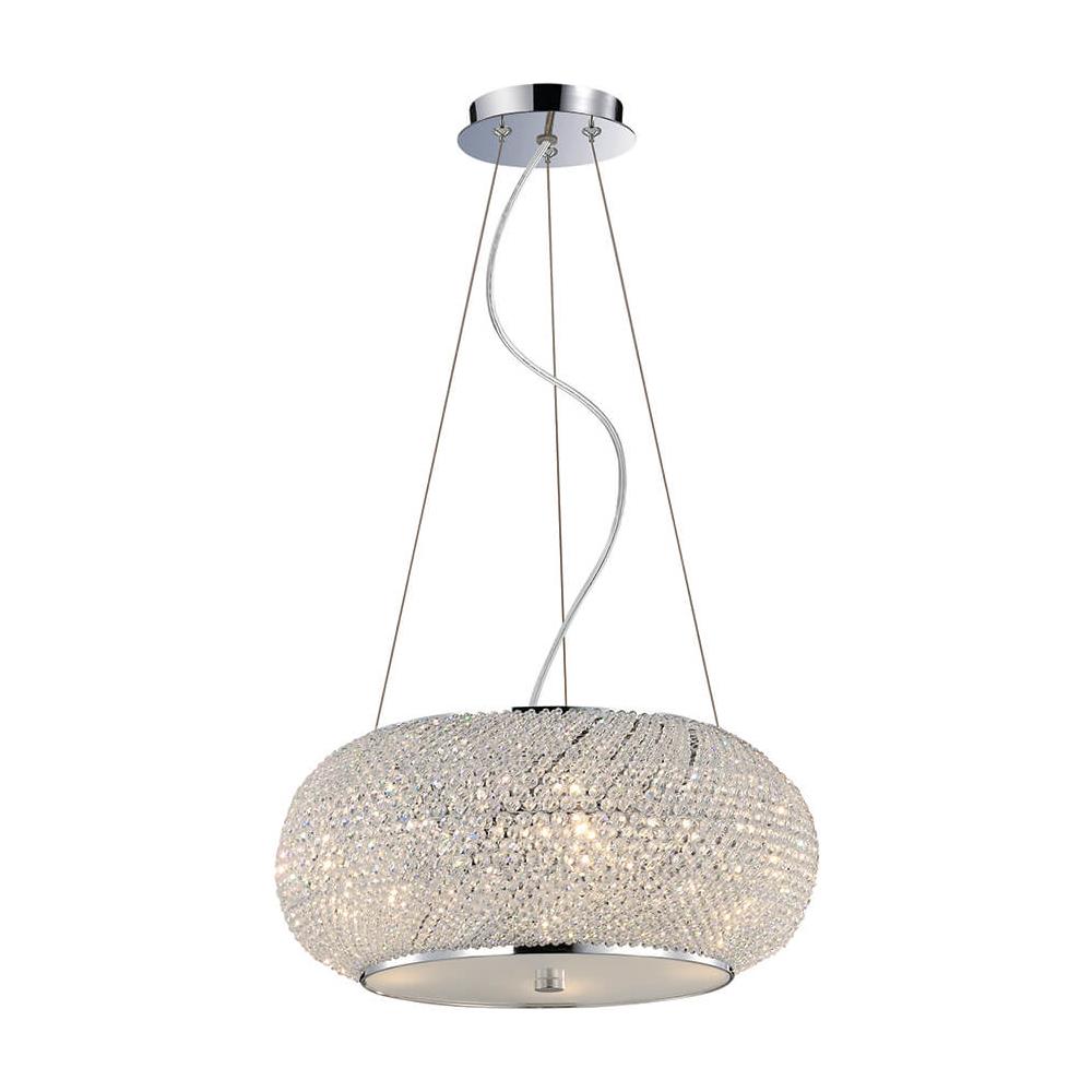 Lampada A Sospensione 40w E14 Cromo - Foto 1