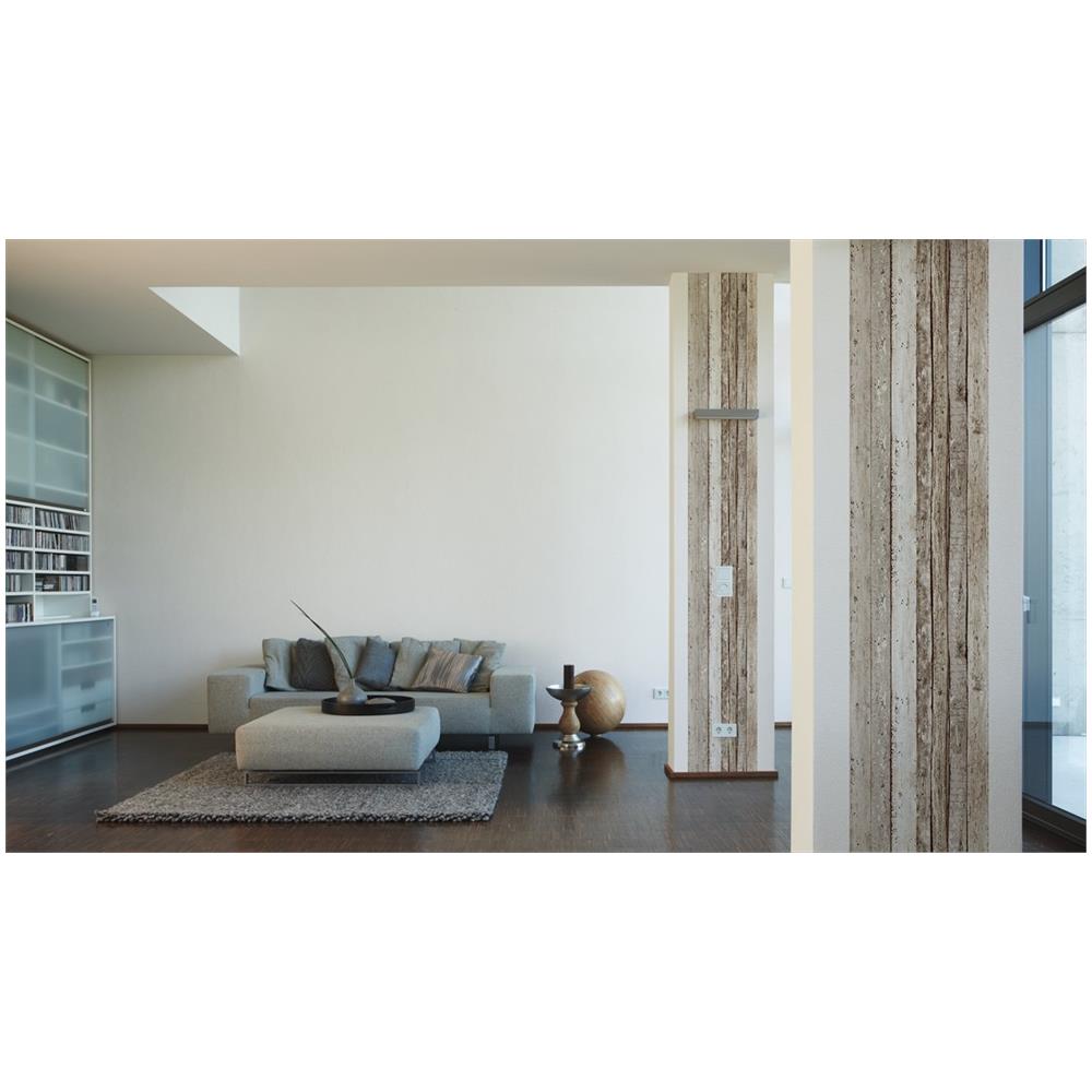 94219-2 Pannello Autoadesivo""vintage Shelves"", 35 X 250 Cm, Colore: Marrone / beige - Foto 2