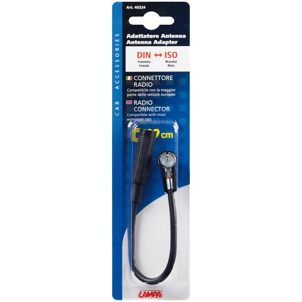 40324 Adattatore Antenna Din Femmina iso Maschio 19 Cm - Foto 2