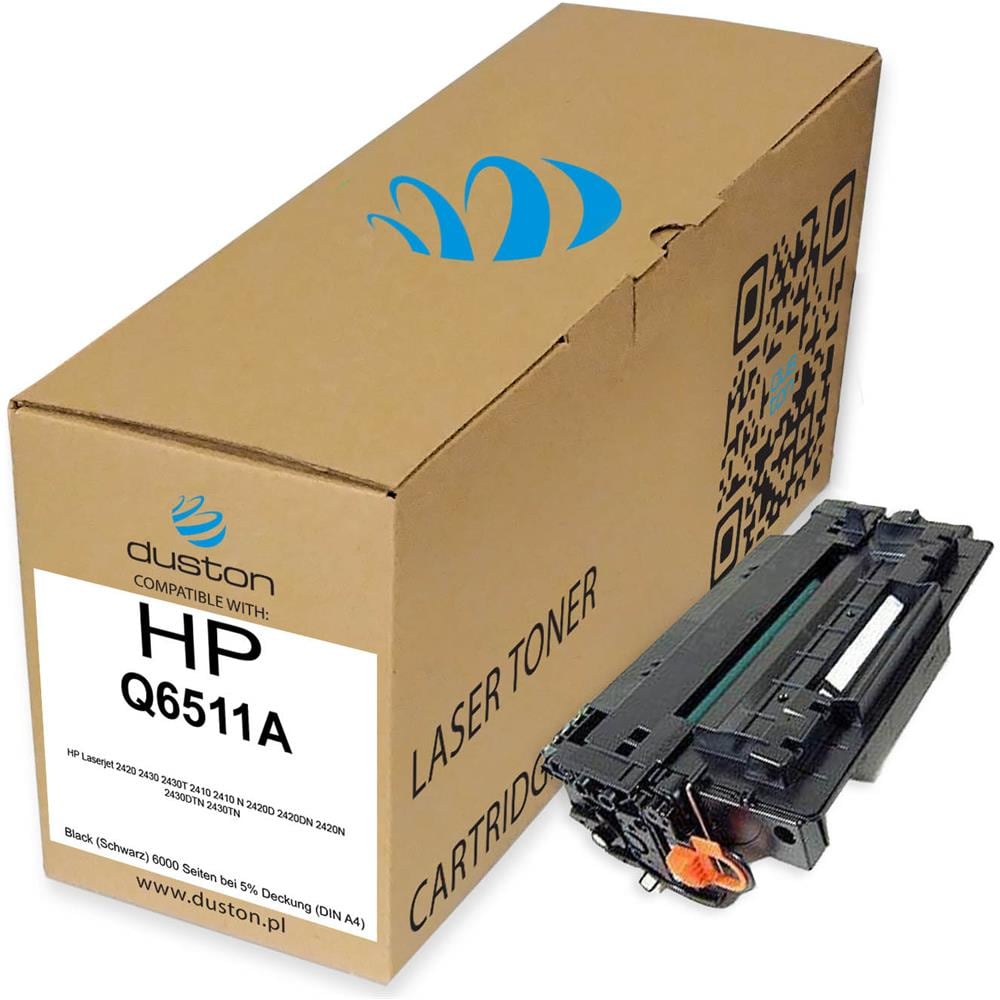 TONER - Q6511a, 11a Negro Compatible Con Hp Laserjet 2420 2430 2430t 2410 2410 N 2420d 2420dn 2420n 2430dtn 2430tn - Foto 2