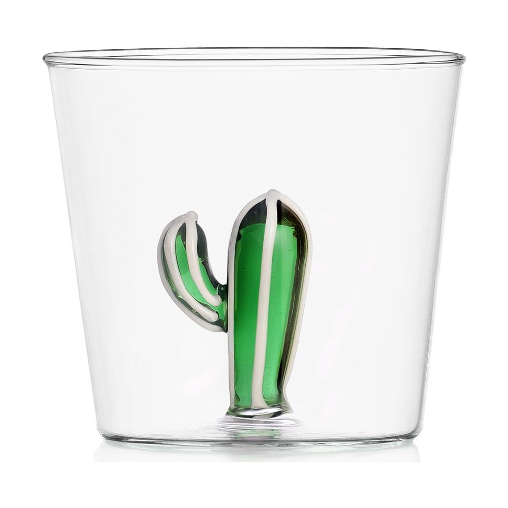 Bicchiere Tumbler Cactus Verde Dimensioni h8 x Ø 8,5 cm Capacità 35 cl - Desert Plants - Foto 2