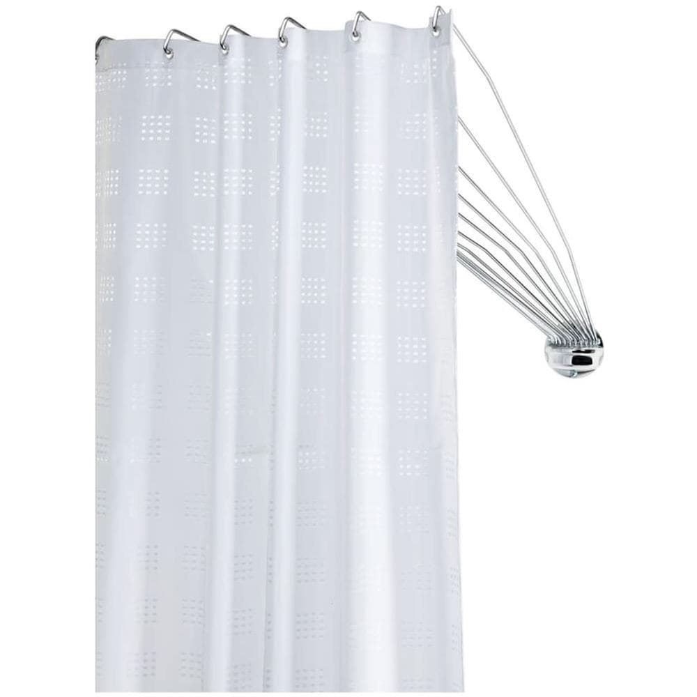 Barra Per Tenda Da Doccia A Ombrello Ad Angolo Cromo - Foto 1