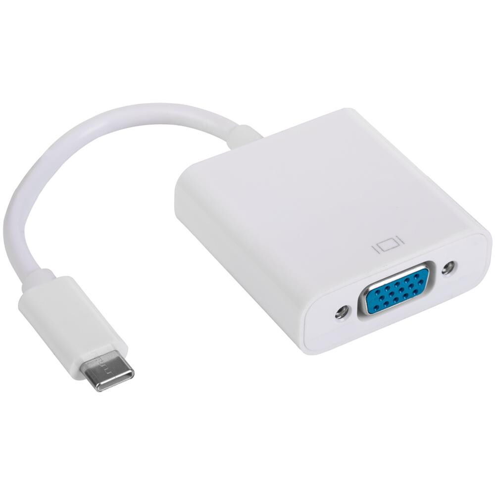 AK-AD-55 cavo di interfaccia e adattatore USB Typ C VGA Bianco - Foto 1