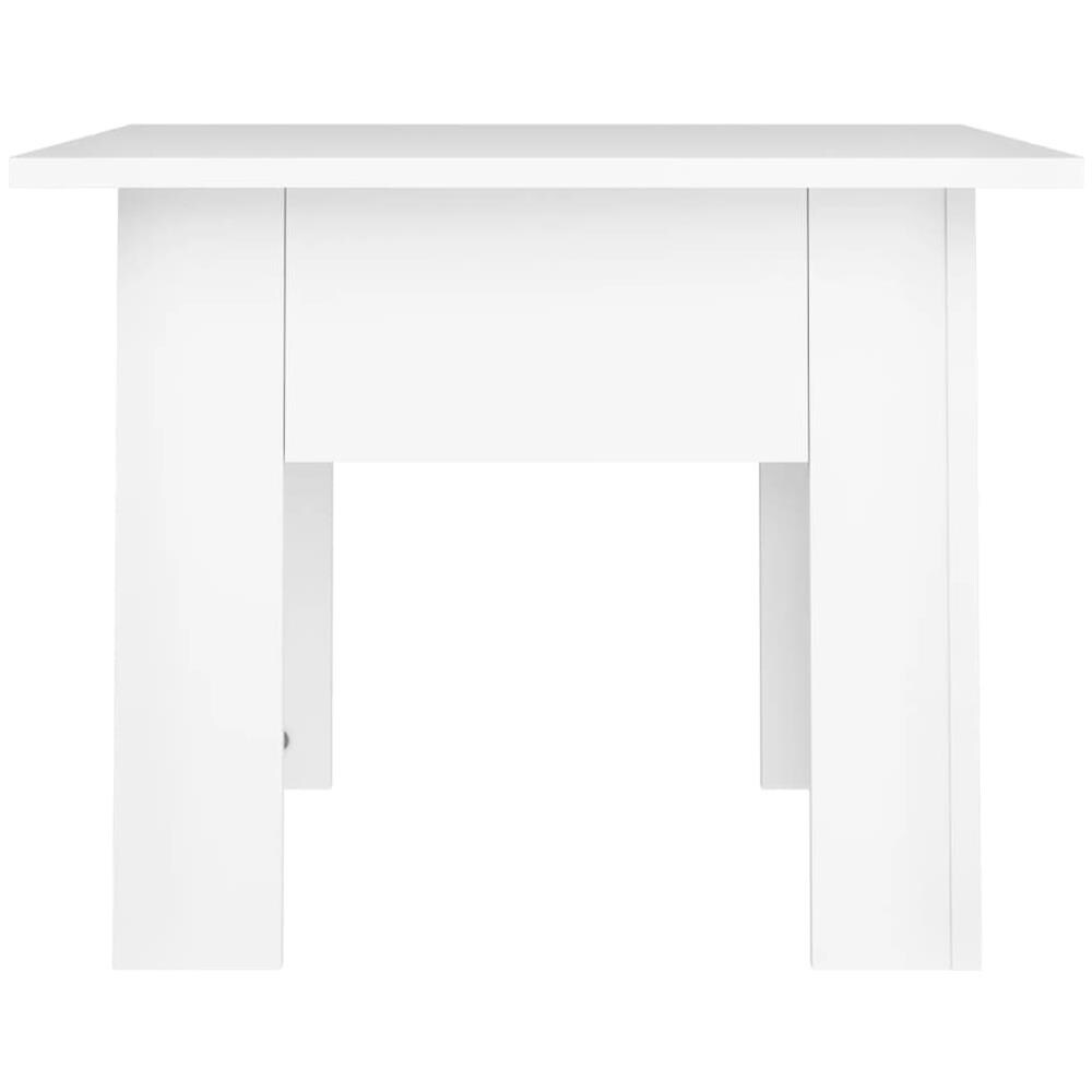 Tavolino da Salotto Bianco 55x55x42 cm in Legno Multistrato - Foto 2