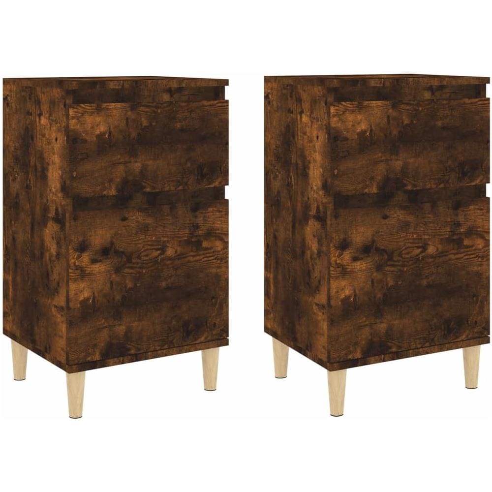 Comodini 2pz Rovere Fumo 40x35x70 Cm - Foto 2