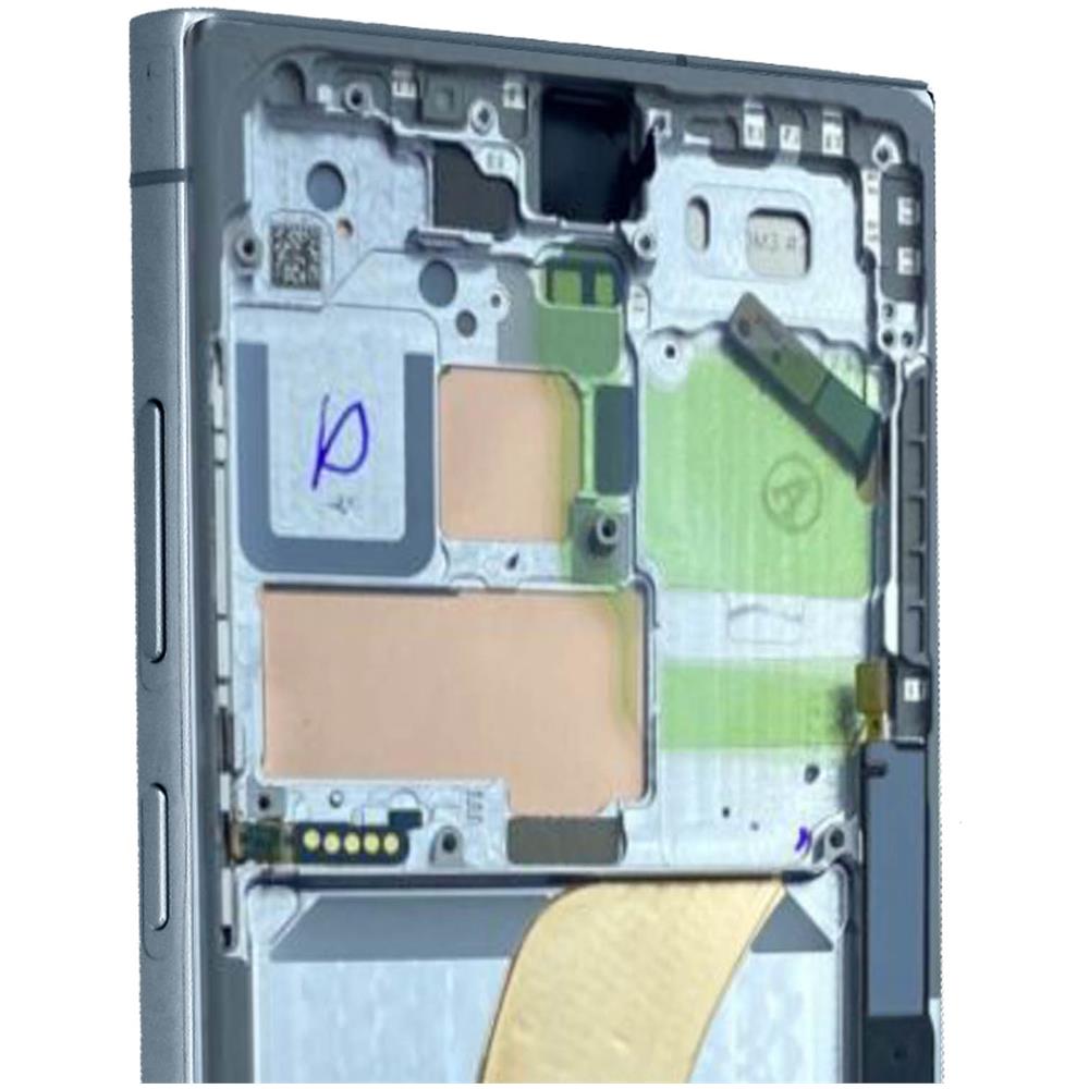 Blocco Completo Galaxy S23 Ultra Touchscreen + Frame Originale Sky Blue - Foto 2