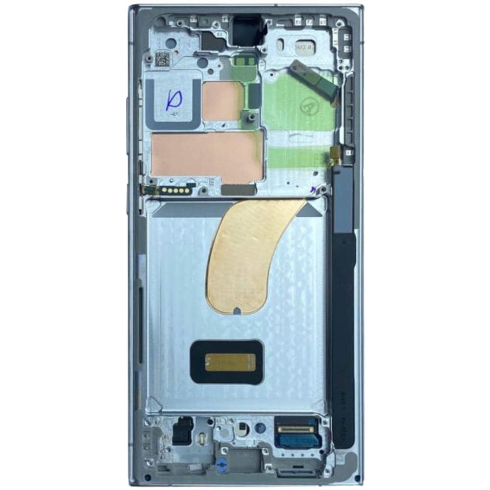 Blocco Completo Galaxy S23 Ultra Touchscreen + Frame Originale Sky Blue - Foto 1