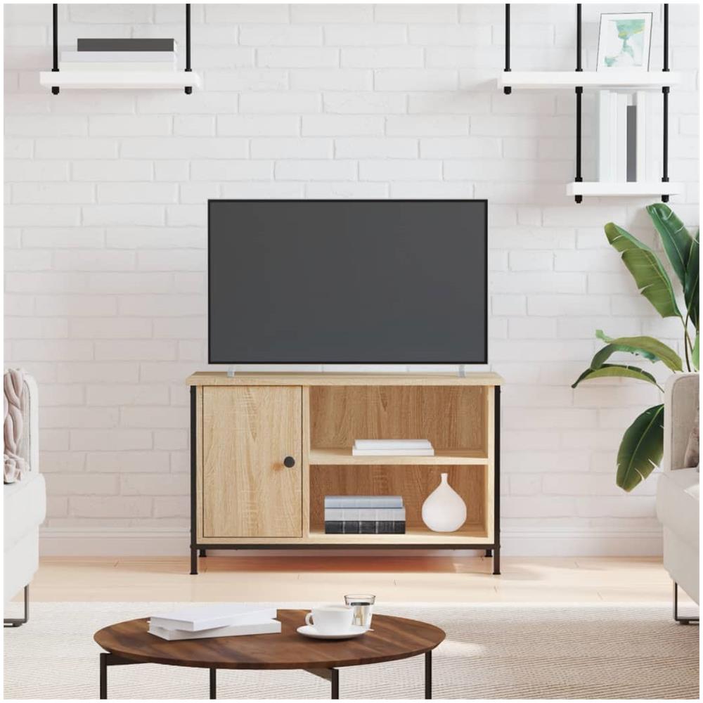 Mobile Porta Tv Rovere Sonoma 80x40x50 Cm In Legno Multistrato - Foto 1