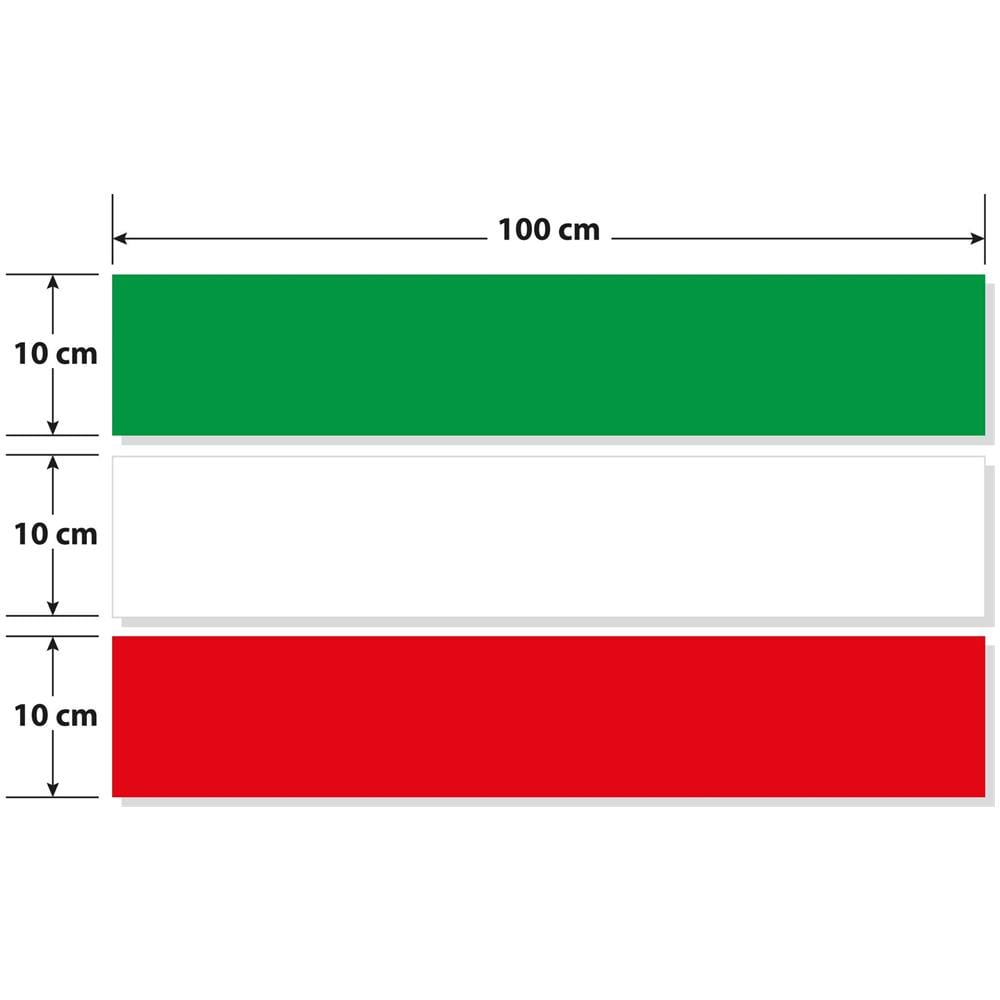 Sticky Maxi-flag, Fascia Autoadesiva Tricolore Italia - 100x10 Cm - Foto 2