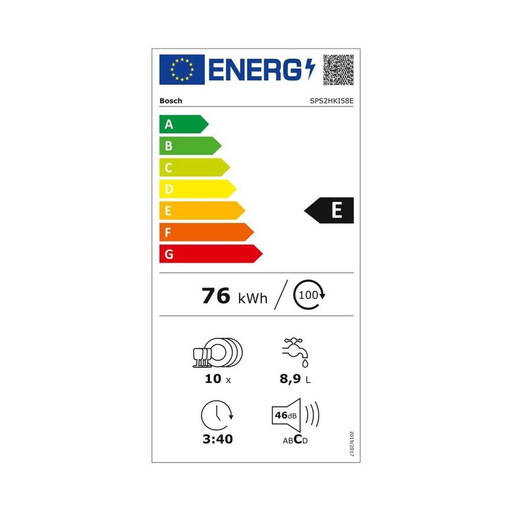 Lavastoviglie SPS2HKI58E Capacità 10 Coperti Classe E Colore Acciaio Inossidabile - Foto 3