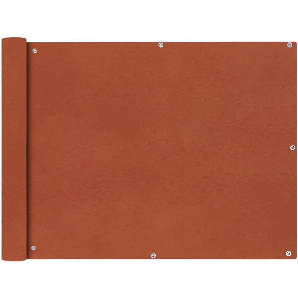 Paravento Da Balcone In Tessuto Oxford 90x400 Cm Terracotta - Foto 1