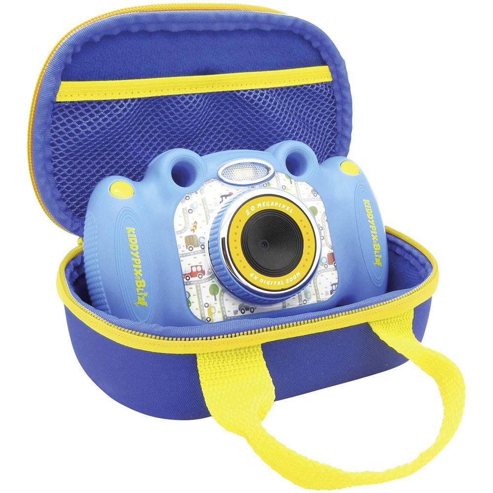 Fotocamera Digitale Compatta per Bambini KiddyPix Blizz 2 Mpx Colore Blu con Borsa Hard Shell Case - Foto 6
