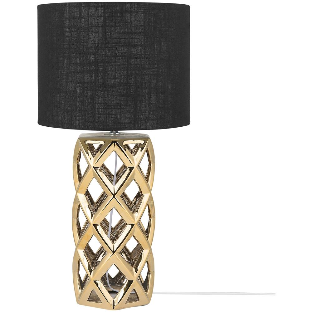 Lampada Da Tavolo Nei Colori Nero E Oro Selja - Foto 1