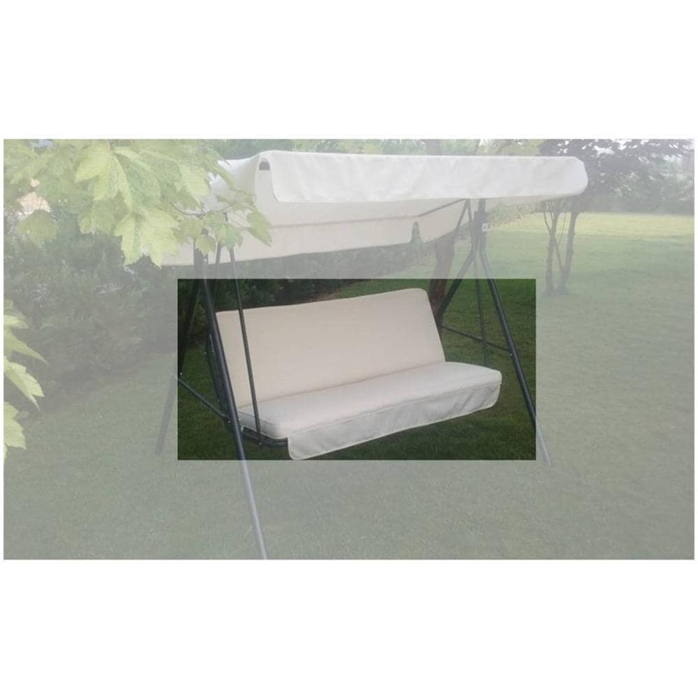Cuscino Per Dondolo Box Eco 3 Posti. - Rigato Verde - Foto 1