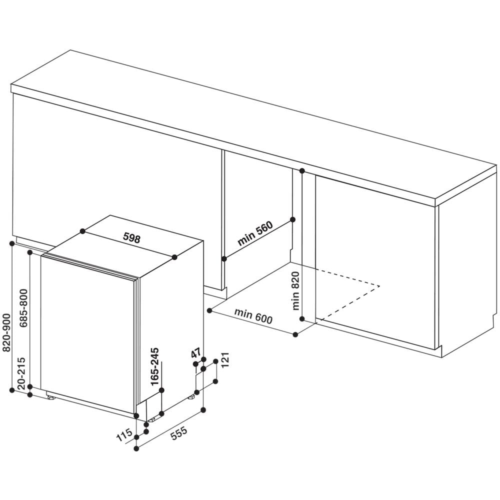 Lavastoviglie HIS 7030 WEL da Incasso a Scomparsa Totale Classe D Capacità 14 Coperti - Foto 9