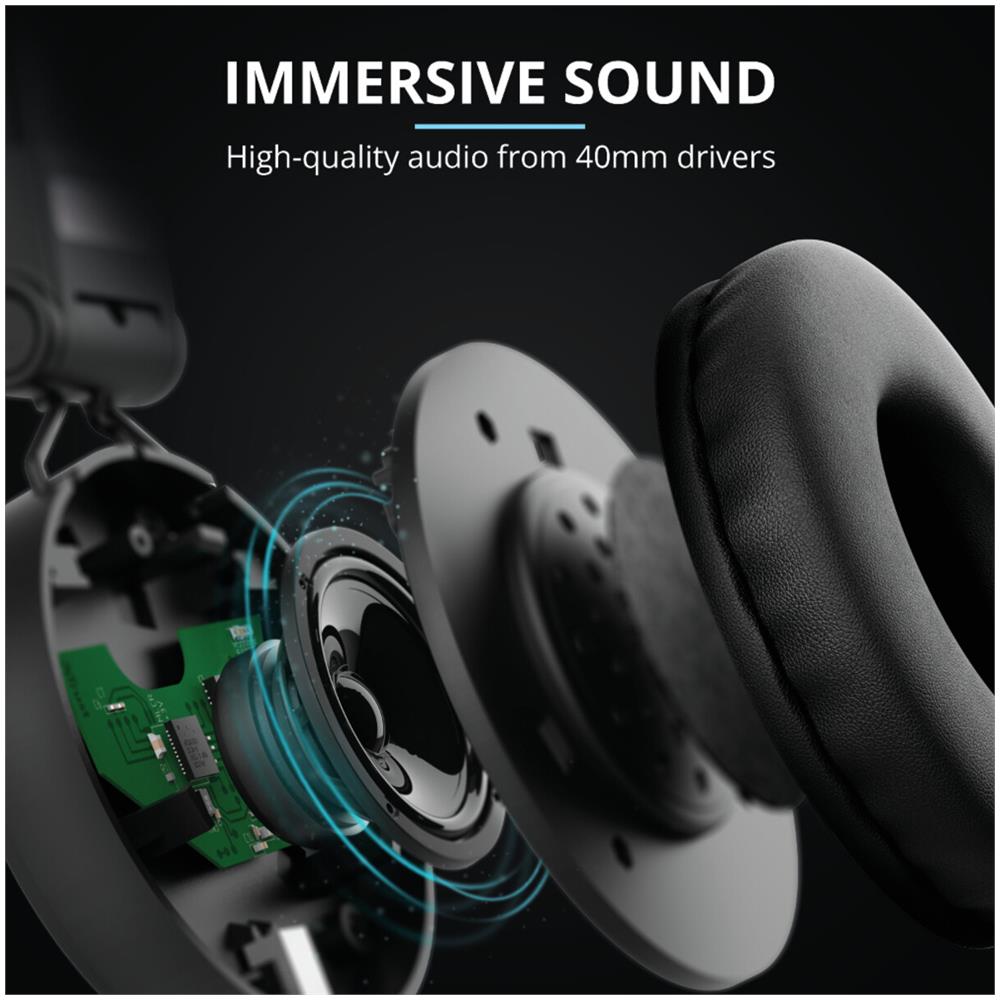 23552 Cuffia E Auricolare Padiglione Auricolare Connettore 3.5 Mm Nero - Foto 2