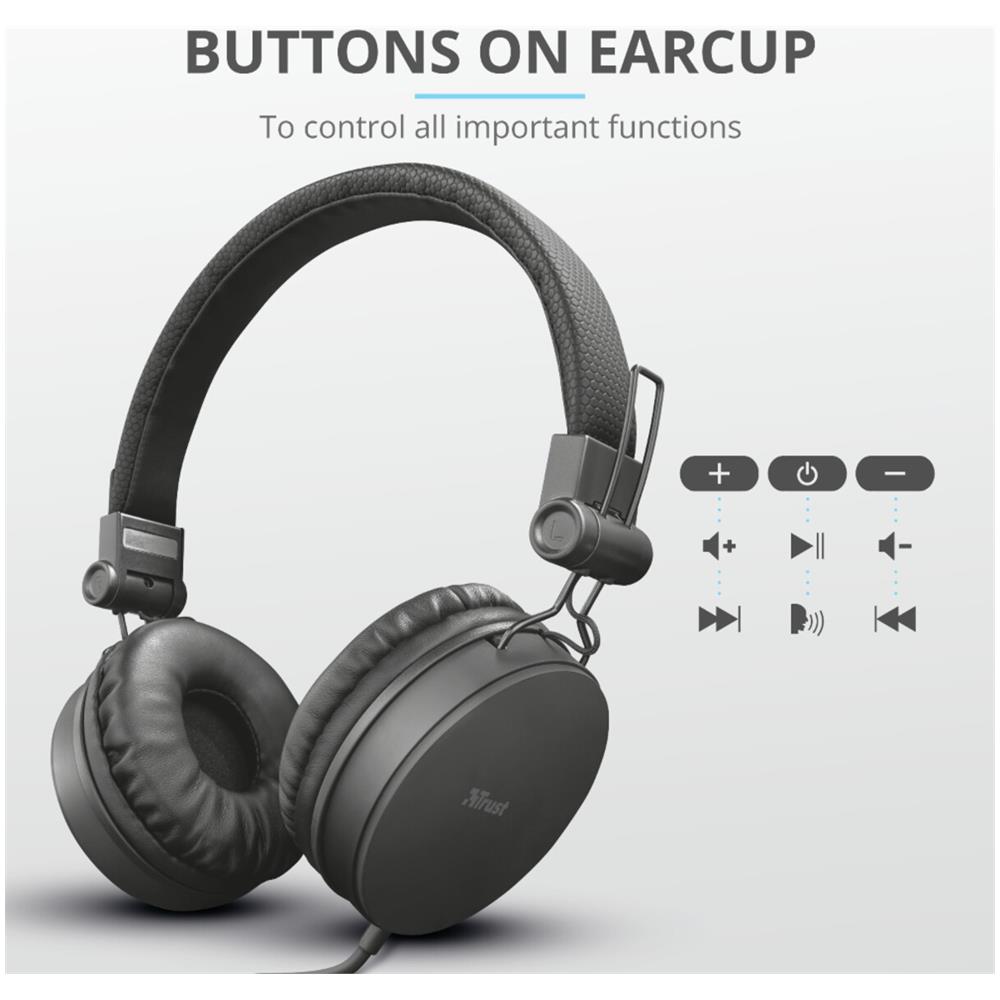 23552 Cuffia E Auricolare Padiglione Auricolare Connettore 3.5 Mm Nero - Foto 6