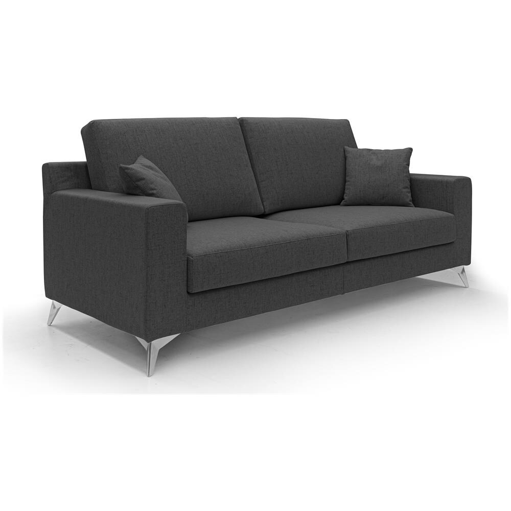 Divano 3 Posti Vertigo Made In Italy 166 Cm Nero - Foto 2