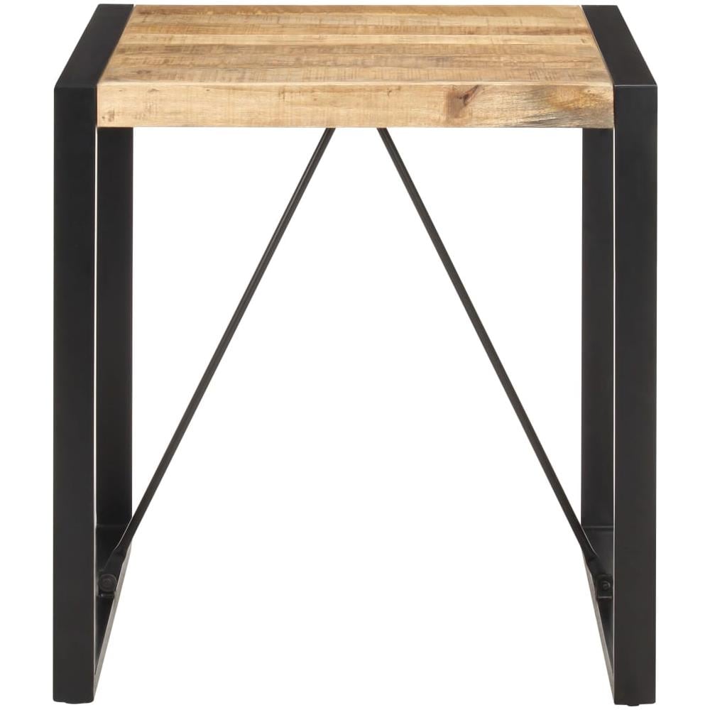 Tavolo Da Pranzo 70x70x75 Cm In Legno Massello Di Mango Grezzo - Foto 2