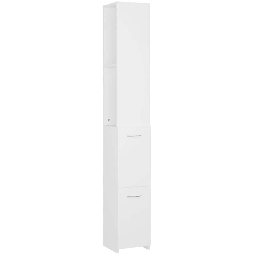 Armadietto da Bagno Bianco 25x26,5x170 cm in Legno Multistrato - Foto 1