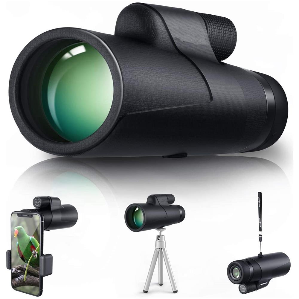 Adler Focus Binocolo 10 x 42 per adulti, tecnologia Eagle Eye, 18 mm, conchiglia HD BAK4+FMC, per portatori di occhiali, viaggi, escursioni, caccia, perfetto per portatori di occhiali