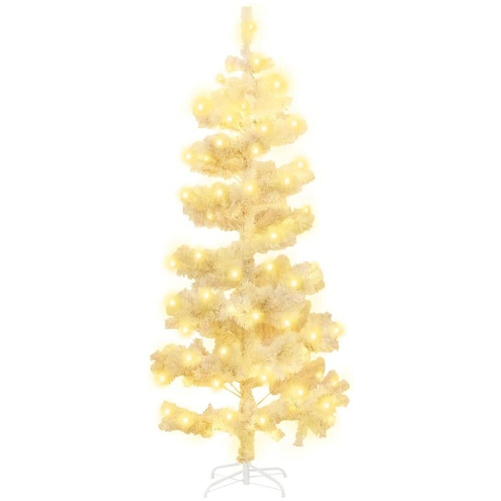 Albero di Natale a Spirale con Base e LED Bianco 150 cm PVC - Foto 2