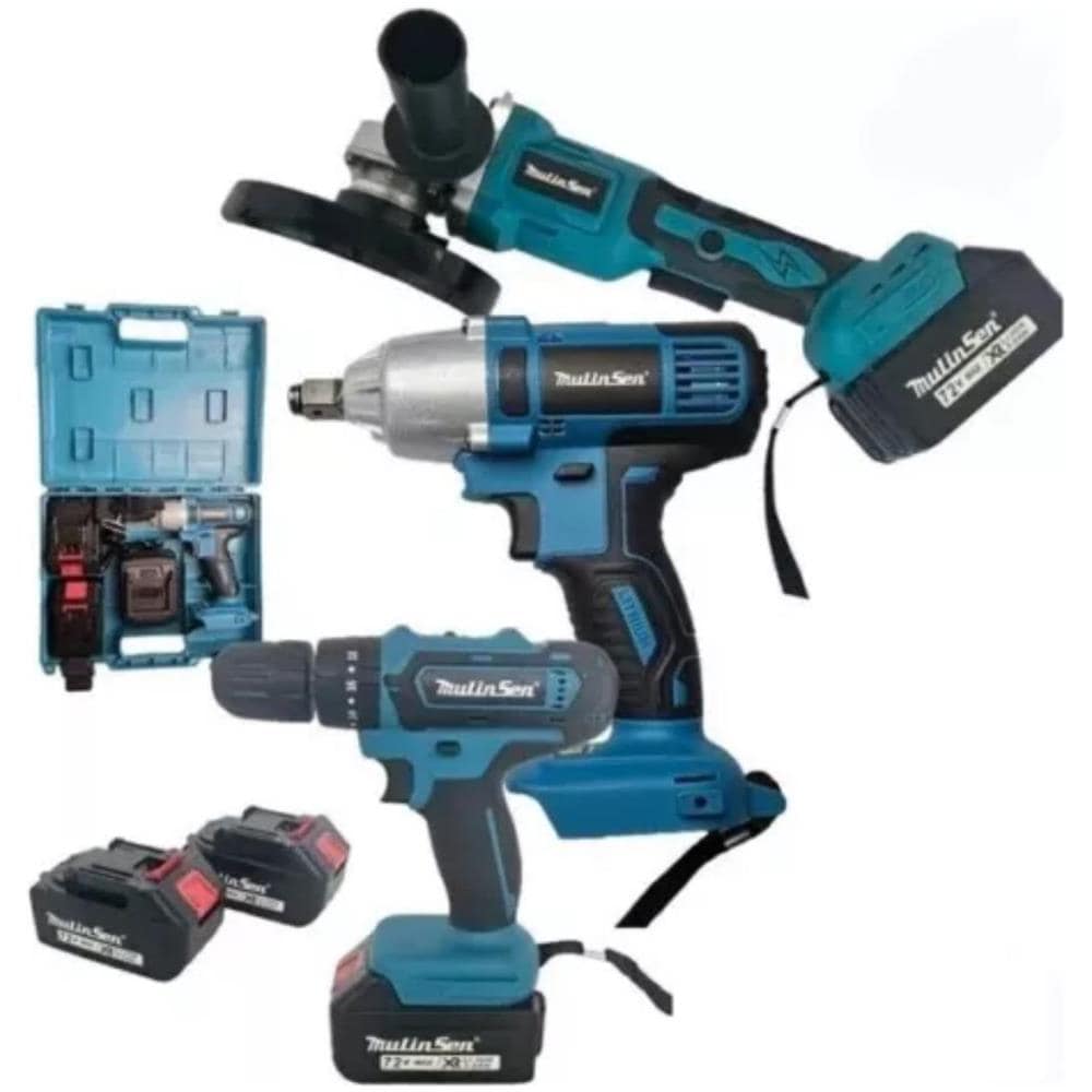 MULINSEN - Kit 3 in1 Trapano-Avvitatore, Avvitatore ad Impulsi e ...