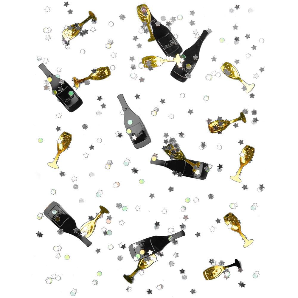 Coriandoli Neri E Oro Per Capodanno Taglia Unica - Foto 1