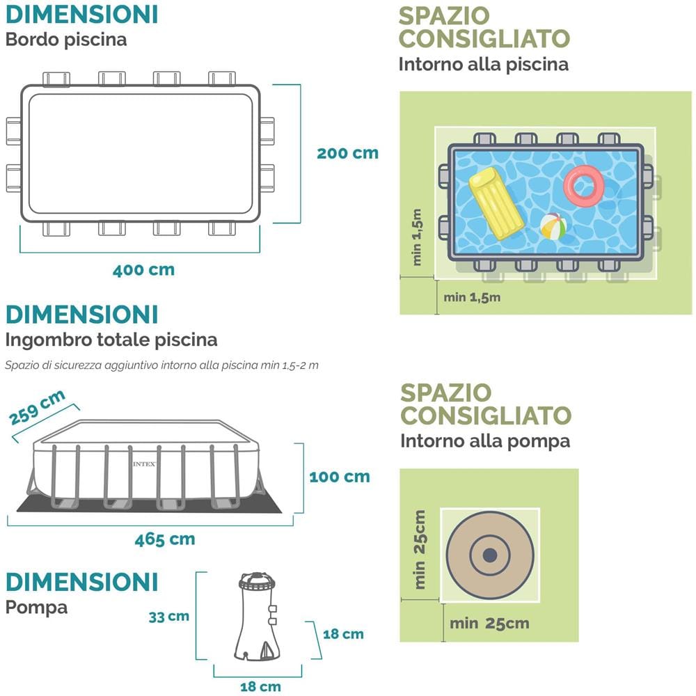 26788NP - Piscina Prisma Frame Rettangolare con Pompa Filtro 400x200x100 cm - Foto 9