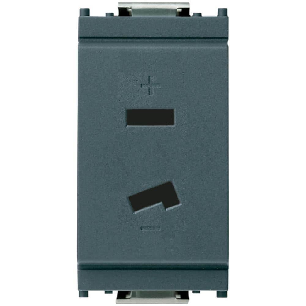 Presa Polarizzata 2p 6a 24v Selv Grigio - Foto 1